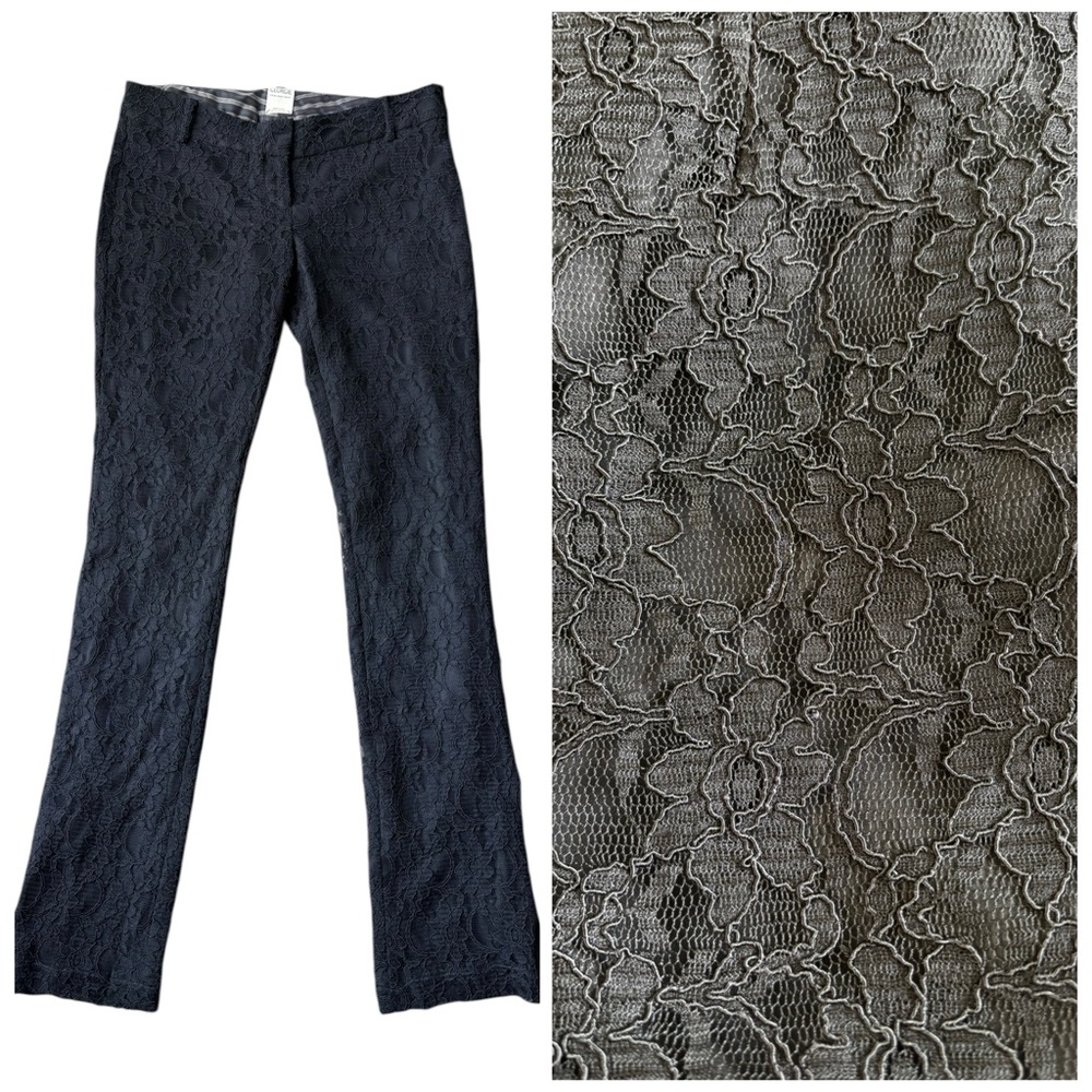 GEORGIE Black Lace Trousers